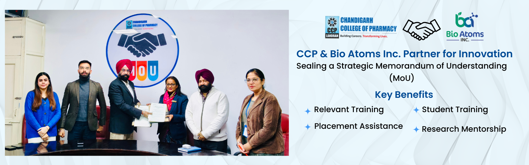 MoU with BioAtoms Inc. 